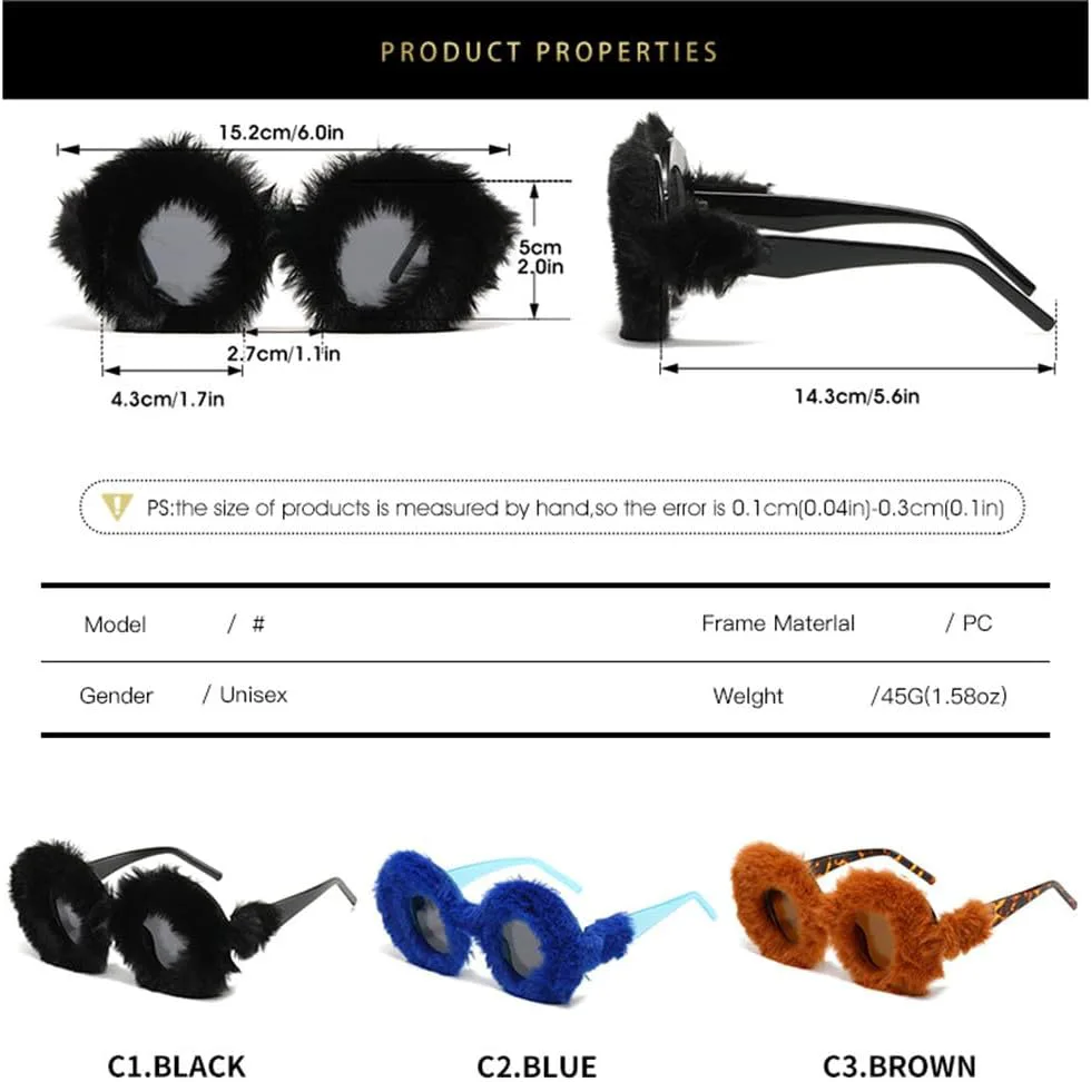 Круглые мягкие солнцезащитные очки для женщин, винтажные, большие, декоративные, зимние, термоочки, пушистые, с защитой от УФ-излучения UV400 TVTBBVV, Purple
Круглые мягкие солнцезащитные очки для женщин, винтажные, большие, декоративные, зимние, термоочки, пушистые, с защитой от УФ-излучения UV400 TVTBBVV, Purple