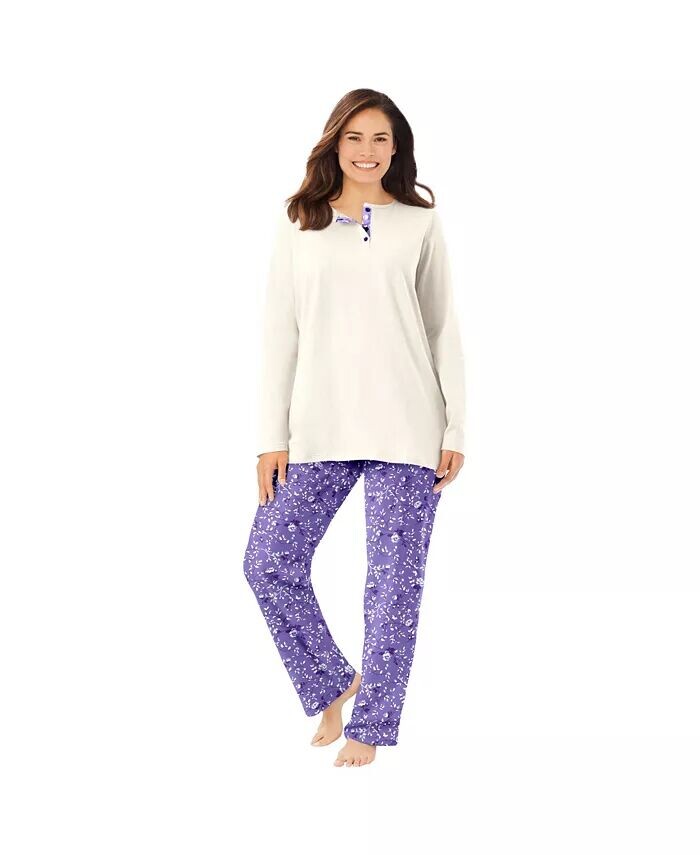 Пижамный комплект Henley только для больших размеров Only Neccessities, белый
Пижамный комплект Henley только для больших размеров Only Neccessities, белый