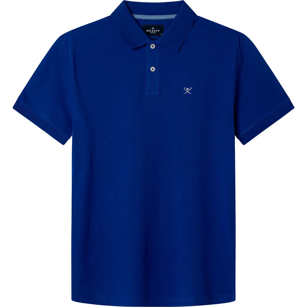 Поло с коротким рукавом Hackett Logo Slim Fit, синий 
Поло с коротким рукавом Hackett Logo Slim Fit, синий