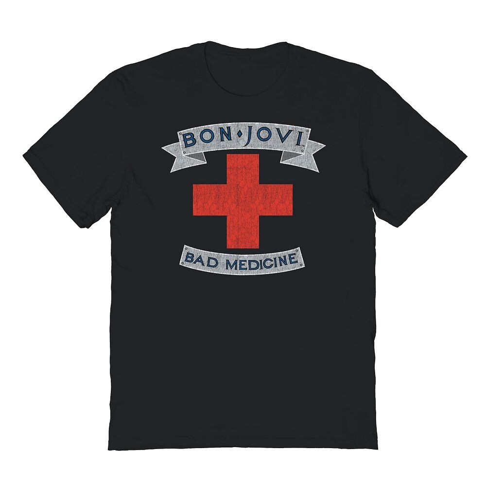 Мужская футболка с рисунком Bon Jovi Bad Medicine Licensed Character, черный
Мужская футболка с рисунком Bon Jovi Bad Medicine Licensed Character, черный