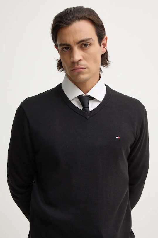 Хлопковый свитер Tommy Hilfiger, черный
Хлопковый свитер Tommy Hilfiger, черный