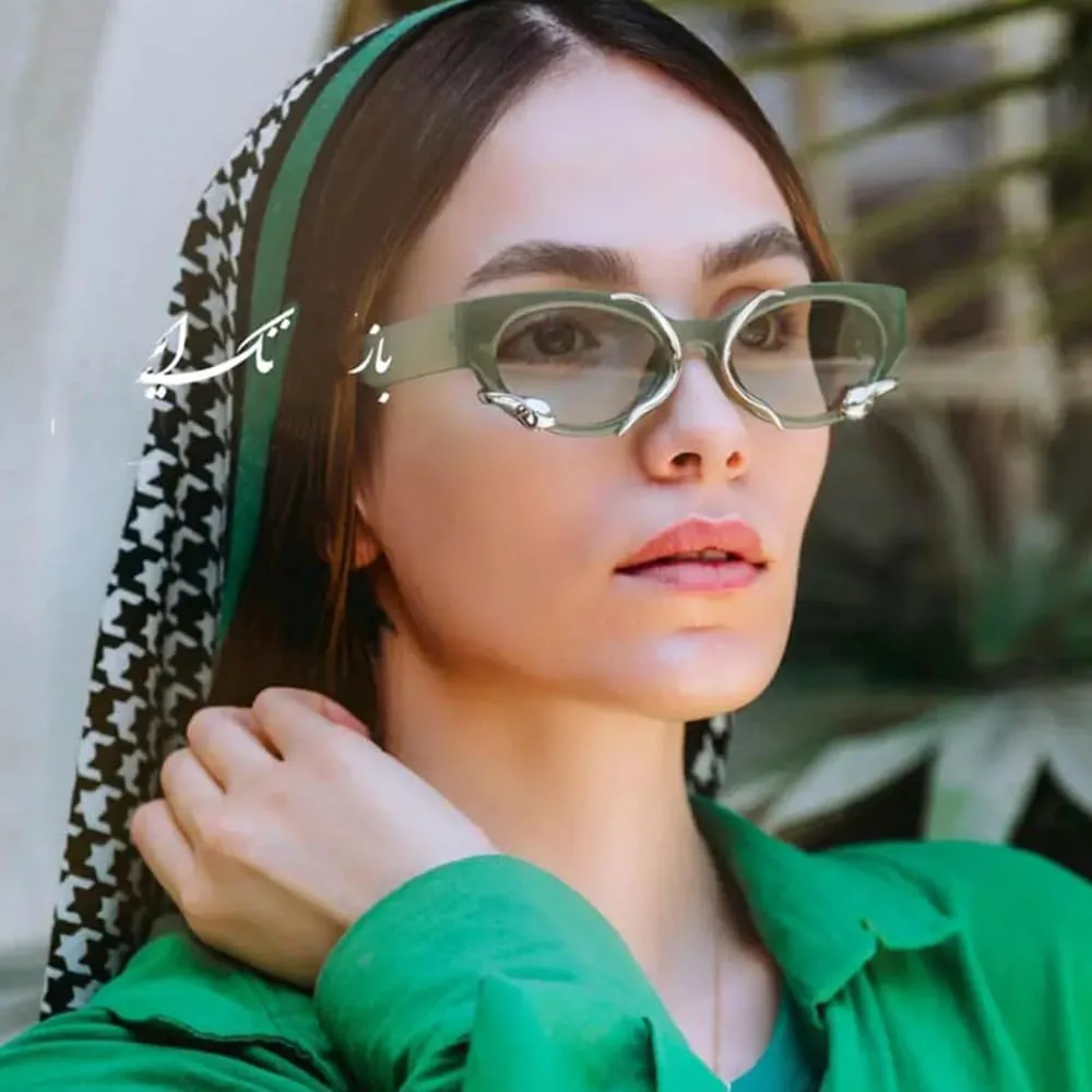 Винтажные узкие солнцезащитные очки «кошачий глаз», модные маленькие овальные металлические очки в стиле «змея», аксессуары в стиле Y2k Azoxus, Lime Green
Винтажные узкие солнцезащитные очки «кошачий глаз», модные маленькие овальные металлические очки в стиле «змея», аксессуары в стиле Y2k Azoxus, Lime Green