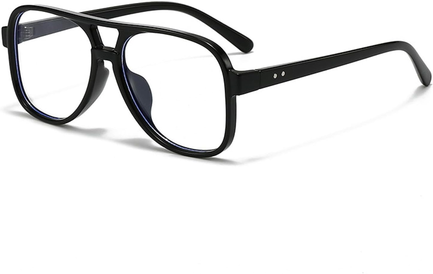 Женские солнцезащитные очки с двойной перемычкой, винтажные заклепки; мужские солнцезащитные очки с прозрачными линзами Ocean Lens и защитой от УФ-излучения UV400 TVTBBVV, Black Clear
Женские солнцезащитные очки с двойной перемычкой, винтажные заклепки; мужские солнцезащитные очки с прозрачными линзами Ocean Lens и защитой от УФ-излучения UV400 TVTBBVV, Black Clear