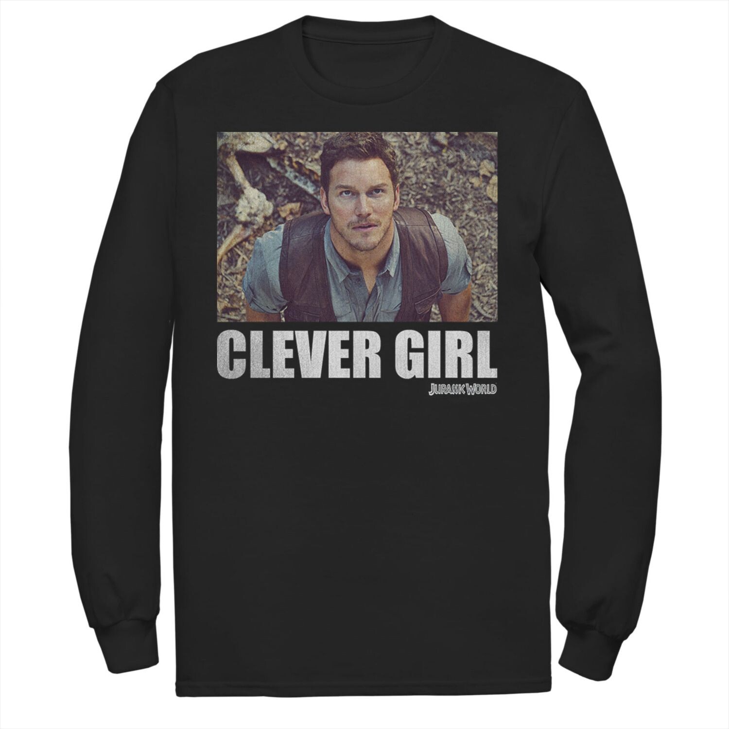 Мужская футболка с длинными рукавами и рисунком «Мир Юрского периода, умная девушка, Оуэн, фильм» Licensed Character, черный
Мужская футболка с длинными рукавами и рисунком «Мир Юрского периода, умная девушка, Оуэн, фильм» Licensed Character, черный