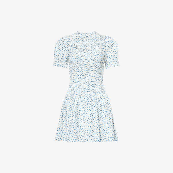 Платье мини Reformation Leannah из стрейч-хлопка с цветочным принтом, бело-голубой
Платье мини Reformation Leannah из стрейч-хлопка с цветочным принтом, бело-голубой