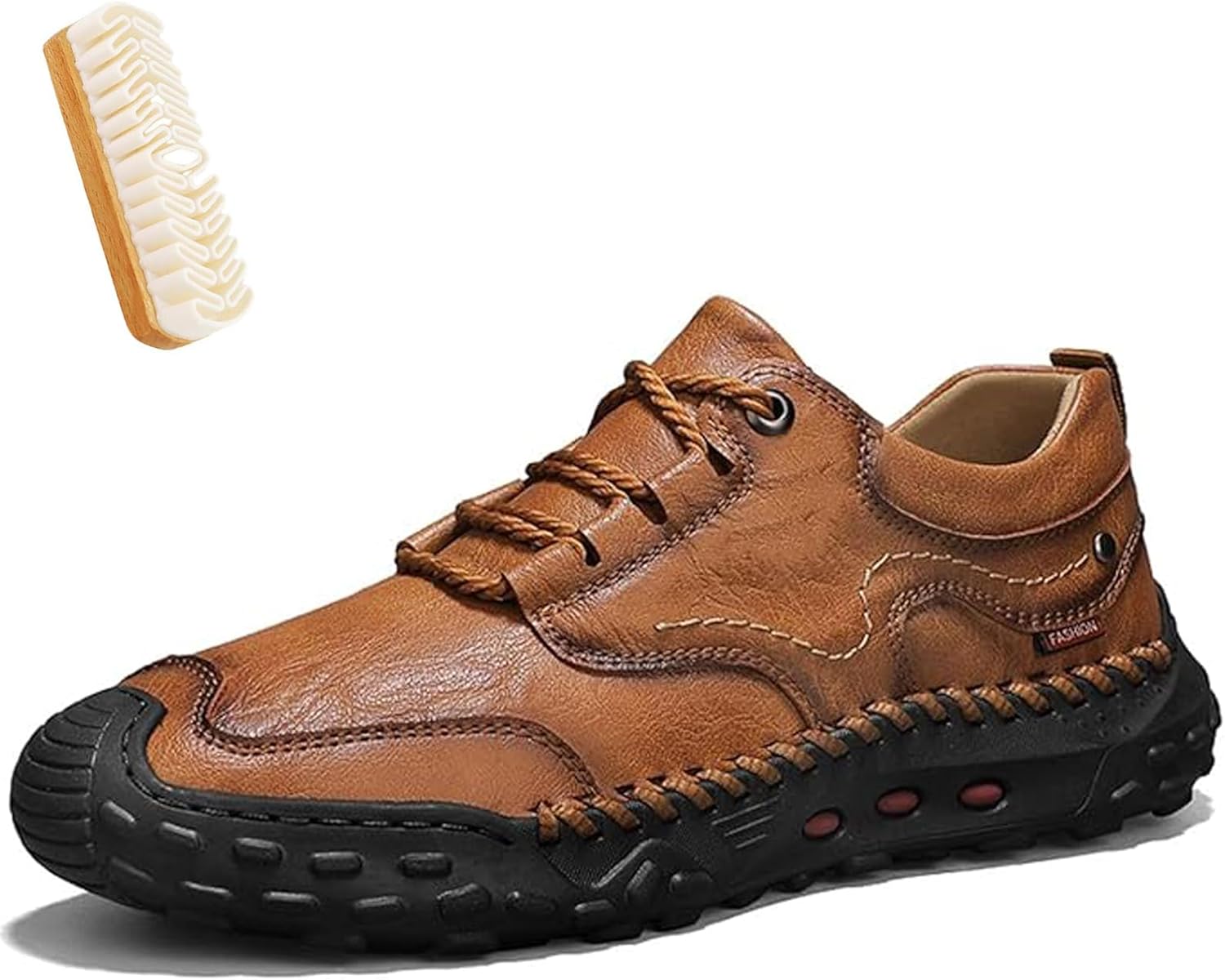 Мужская обувь, оксфорды из натуральной кожи с нескользящей резиновой подошвой, удобные стильные мужские ботинки Giltpeak, светло-коричневый
Мужская обувь, оксфорды из натуральной кожи с нескользящей резиновой подошвой, удобные стильные мужские ботинки Giltpeak, светло-коричневый