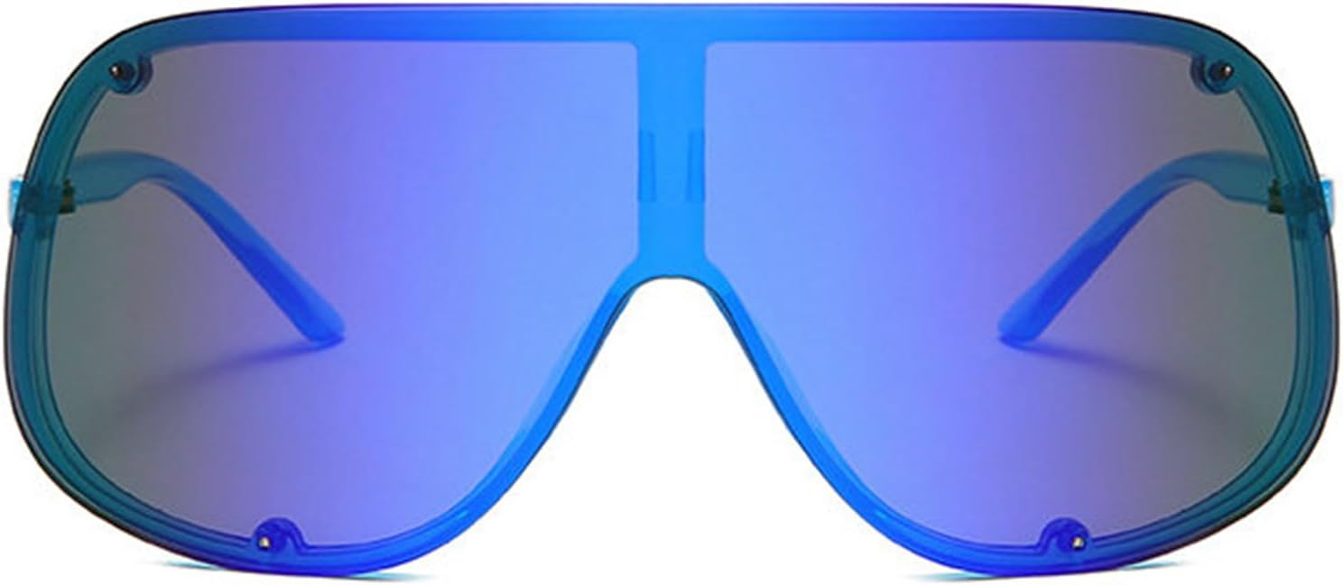 Солнцезащитные очки Willochra Fashion Wave Mask для женщин и мужчин, модные солнцезащитные очки большого размера в стиле панк, роскошные дизайнерские очки в стиле Y2K, Blue
Солнцезащитные очки Willochra Fashion Wave Mask для женщин и мужчин, модные солнцезащитные очки большого размера в стиле панк, роскошные дизайнерские очки в стиле Y2K, Blue