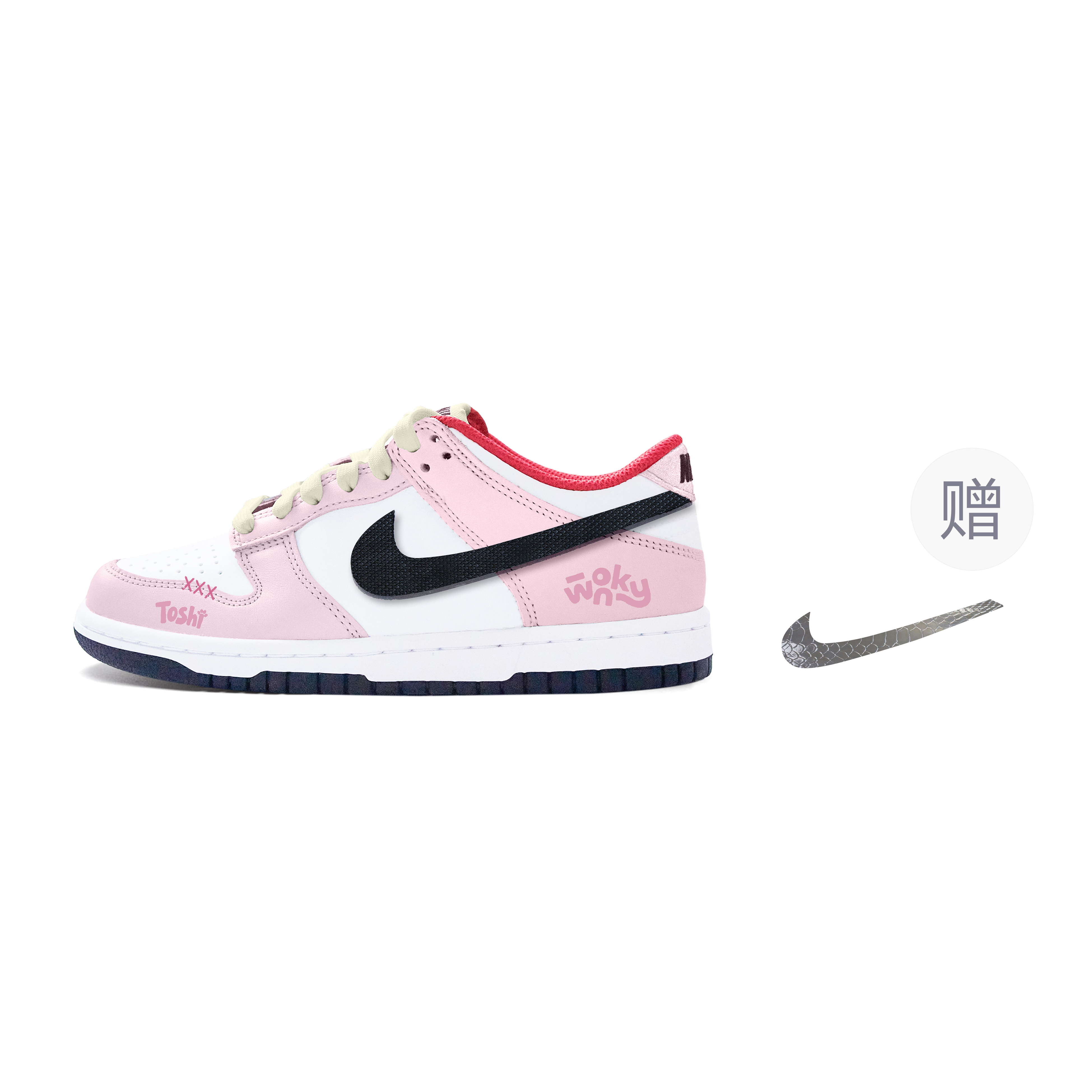 Кроссовки для скейтбординга Dunk "Year Of The Dragon" Spring Eternal Dodo с низким верхом и противоскользящим верхом для детей и подростков Nike, розовый
Кроссовки для скейтбординга Dunk "Year Of The Dragon" Spring Eternal Dodo с низким верхом и противоскользящим верхом для детей и подростков Nike, розовый