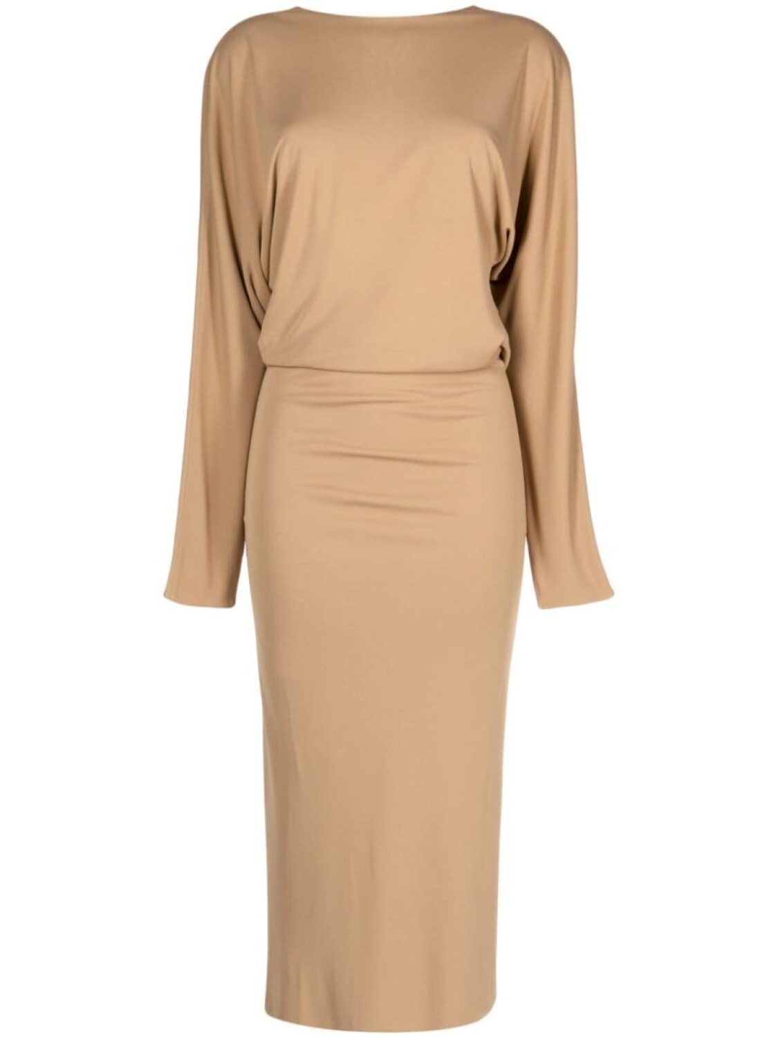 KHAITE платье миди The Trina с открытой спиной, коричневый
KHAITE платье миди The Trina с открытой спиной, коричневый