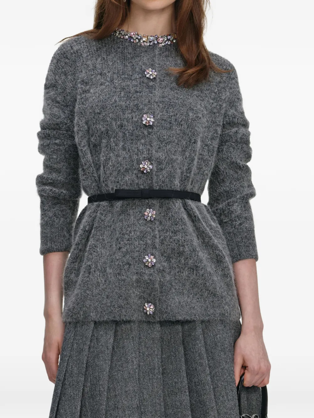 Кардиган с кристаллами Self-Portrait, серый
Кардиган с кристаллами Self-Portrait, серый