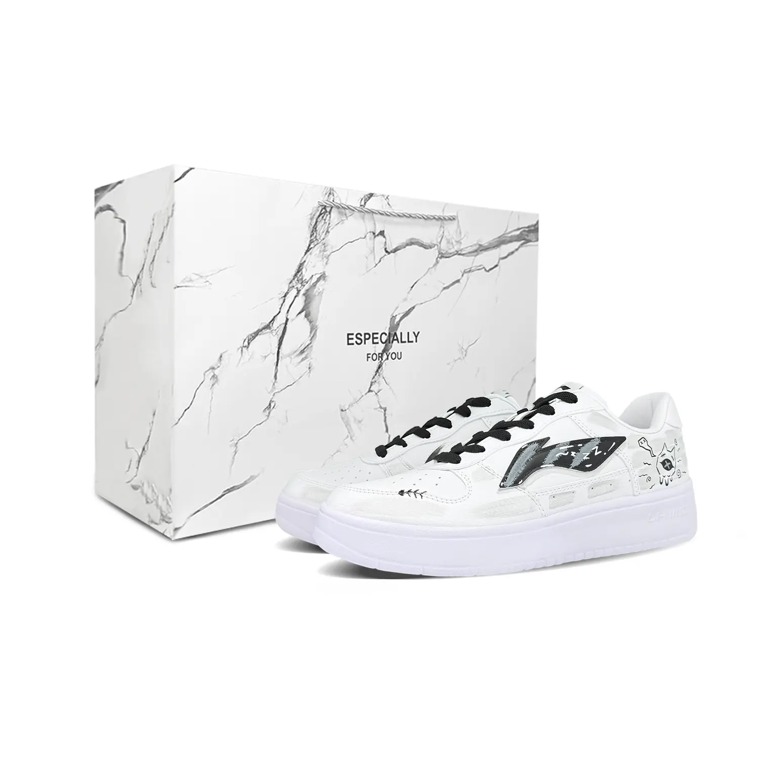 LINING Кроссовки Pontoon Boats Minimalist, черно-белые, противоскользящие, износостойкие, низкие, для скейтбординга, мужские, белые, зеленые 
LINING Кроссовки Pontoon Boats Minimalist, черно-белые, противоскользящие, износостойкие, низкие, для скейтбординга, мужские, белые, зеленые