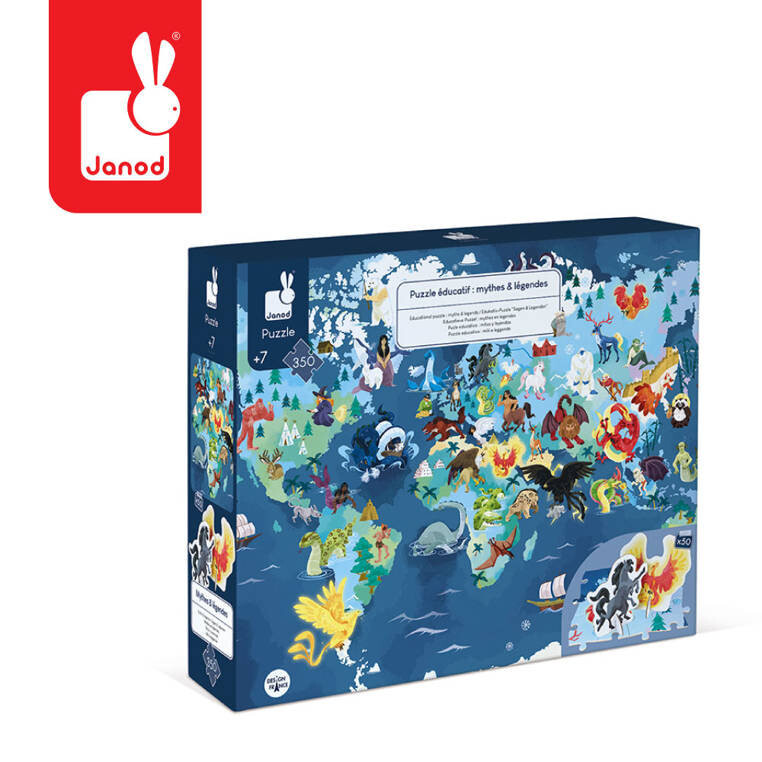Janod, развивающий пазл с 3D фигурками Легенды и мифы, 350 шт.
Janod, развивающий пазл с 3D фигурками Легенды и мифы, 350 шт.