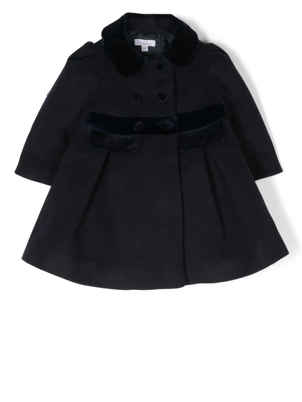 Двубортное пальто А-силуэта Patachou, синий
Двубортное пальто А-силуэта Patachou, синий