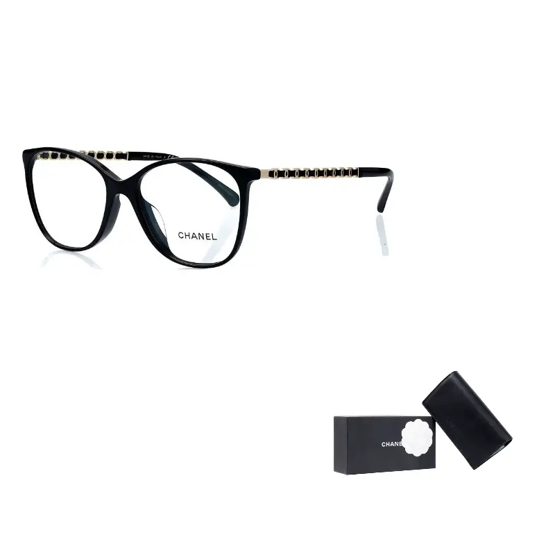 CHANEL Унисекс очковая оправа квадратной формы из сплава Alloy Square, Black 
CHANEL Унисекс очковая оправа квадратной формы из сплава Alloy Square, Black