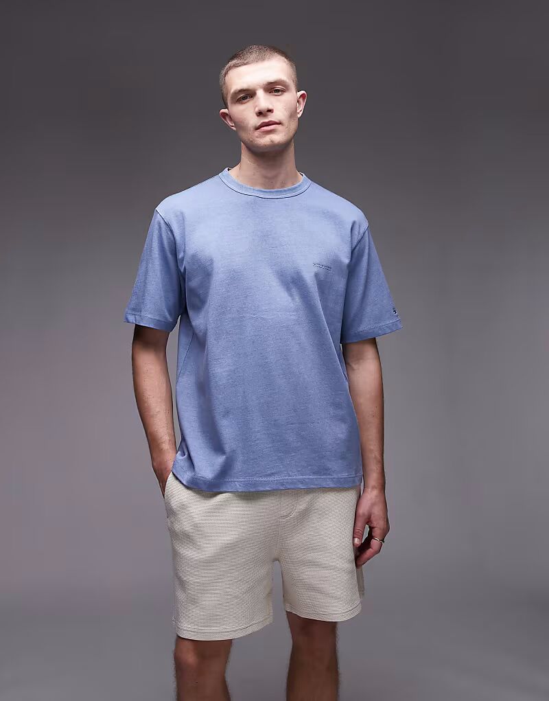 Футболка с логотипом Tommy Hilfiger в тон, дымчато-голубого цвета
Футболка с логотипом Tommy Hilfiger в тон, дымчато-голубого цвета