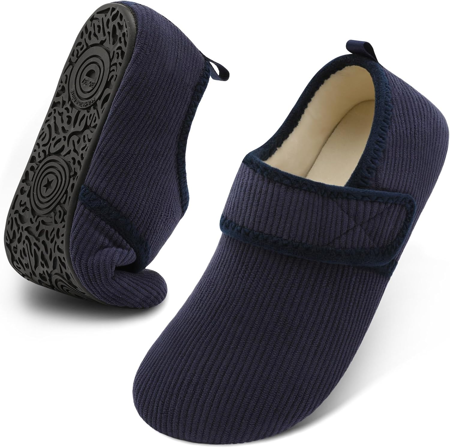 JOINFREE домашние тапочки для женщин и мужчин, уютные тапочки с легким надеванием, широкие тапочки для босых ног, носки-тапочки для дома, путешествий, офиса и йоги, темно-синий
JOINFREE домашние тапочки для женщин и мужчин, уютные тапочки с легким надеванием, широкие тапочки для босых ног, носки-тапочки для дома, путешествий, офиса и йоги, темно-синий