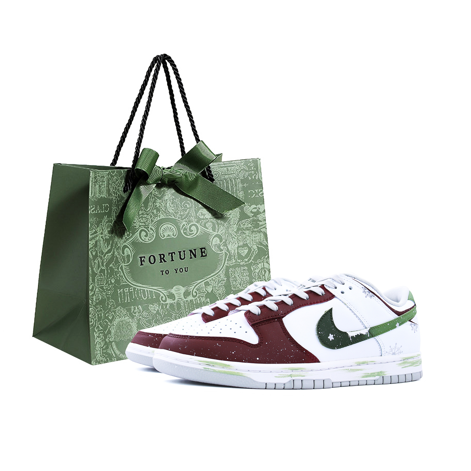 Nike Dunk Shopping Bag CNY New Year Limited, Xueji Zhuxi Leather Low Top Kids' Skateboarding Shoes белые красные для подростков
Nike Dunk Shopping Bag CNY New Year Limited, Xueji Zhuxi Leather Low Top Kids' Skateboarding Shoes белые красные для подростков
