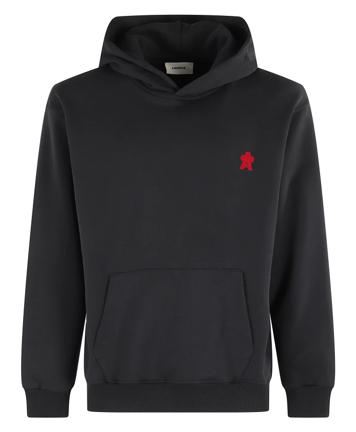 Черная толстовка с капюшоном и передним карманом. A Paper Kid, черный
Черная толстовка с капюшоном и передним карманом. A Paper Kid, черный