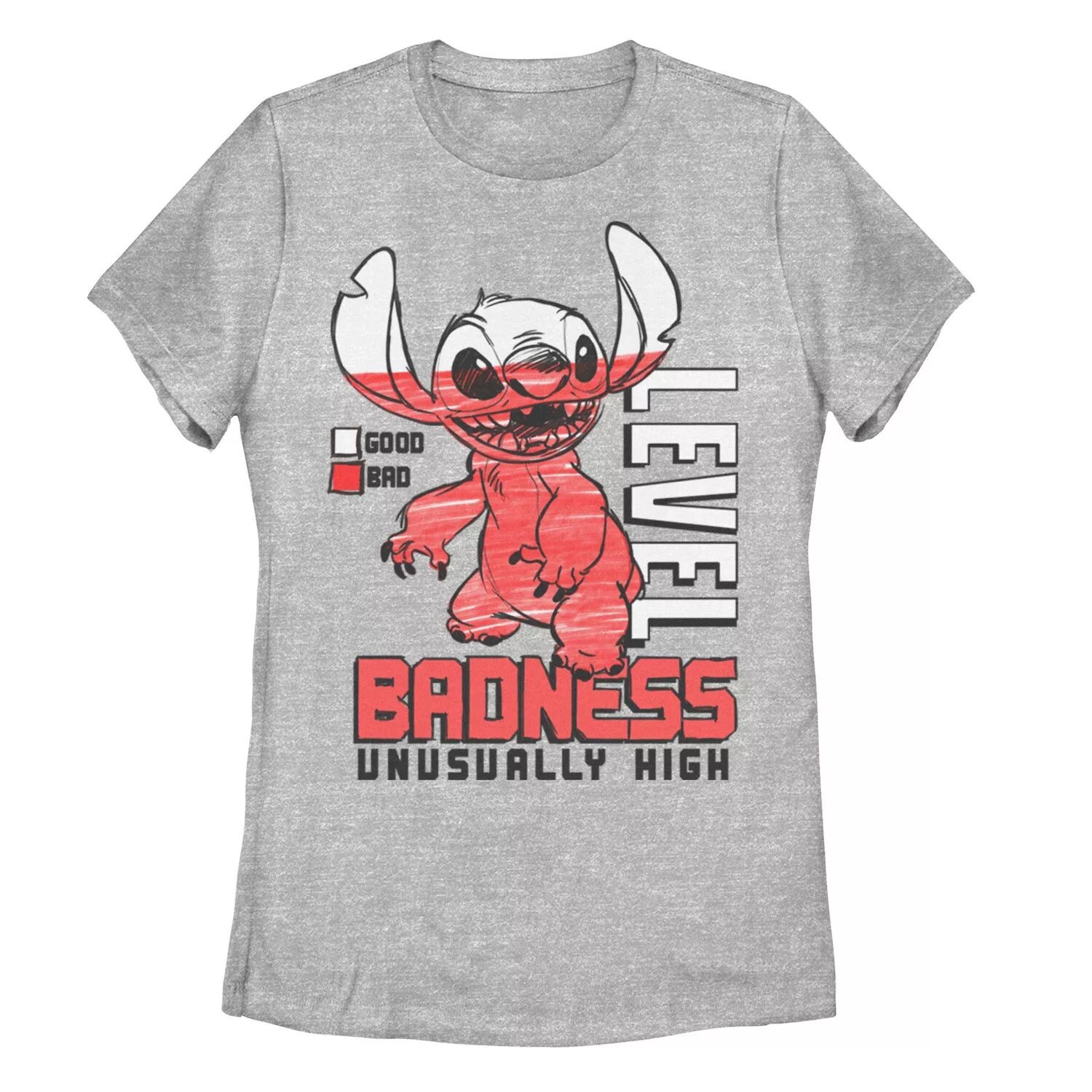 Детская футболка Disney Lilo & Stitch Level Badness с градиентным портретом и портретом Licensed Character
Детская футболка Disney Lilo & Stitch Level Badness с градиентным портретом и портретом Licensed Character