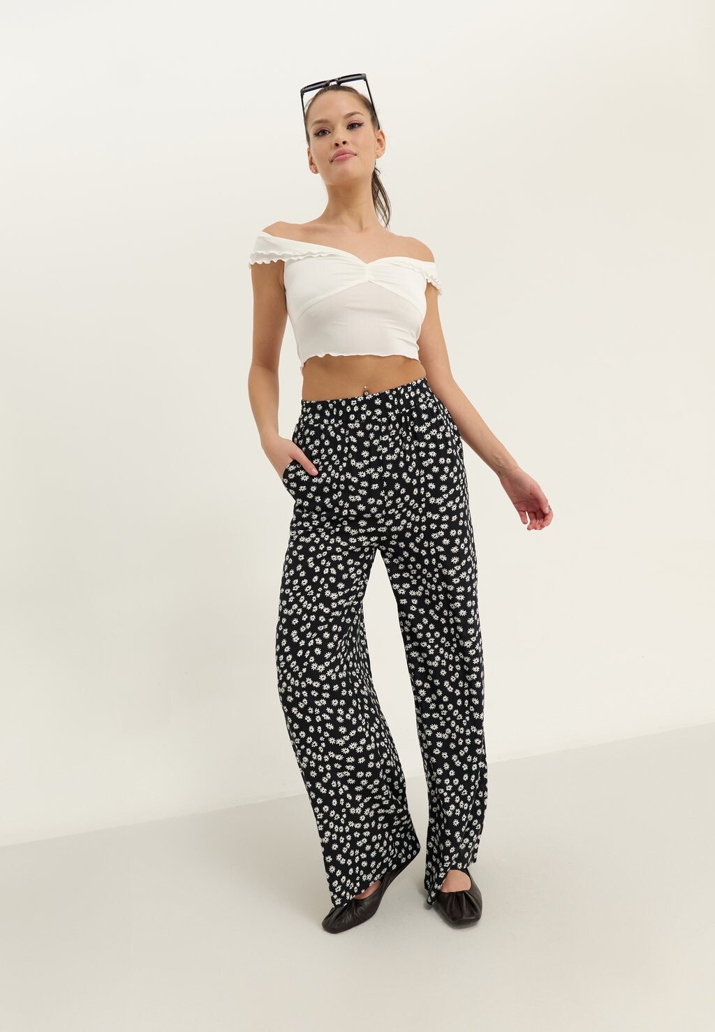 Брюки Even&Odd, черный/белый
Брюки Even&Odd, черный/белый