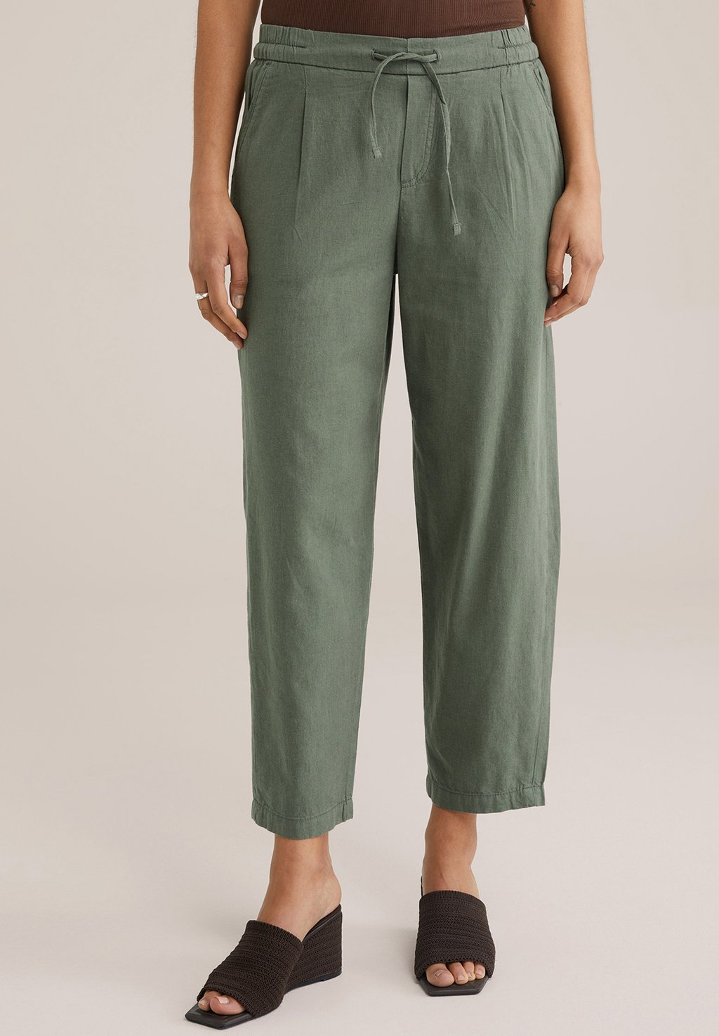 Брюки WE Fashion, темно-зеленый
Брюки WE Fashion, темно-зеленый