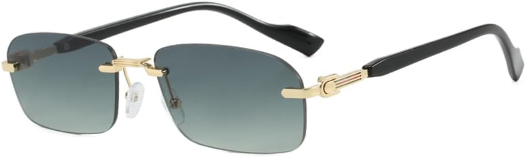 Безободковые металлические солнцезащитные очки для женщин и мужчин, винтажные, панк, роскошные, дизайнерские, популярные солнцезащитные очки с защитой от УФ-излучения UV400 SZVVBKK, Dark Green
Безободковые металлические солнцезащитные очки для женщин и мужчин, винтажные, панк, роскошные, дизайнерские, популярные солнцезащитные очки с защитой от УФ-излучения UV400 SZVVBKK, Dark Green