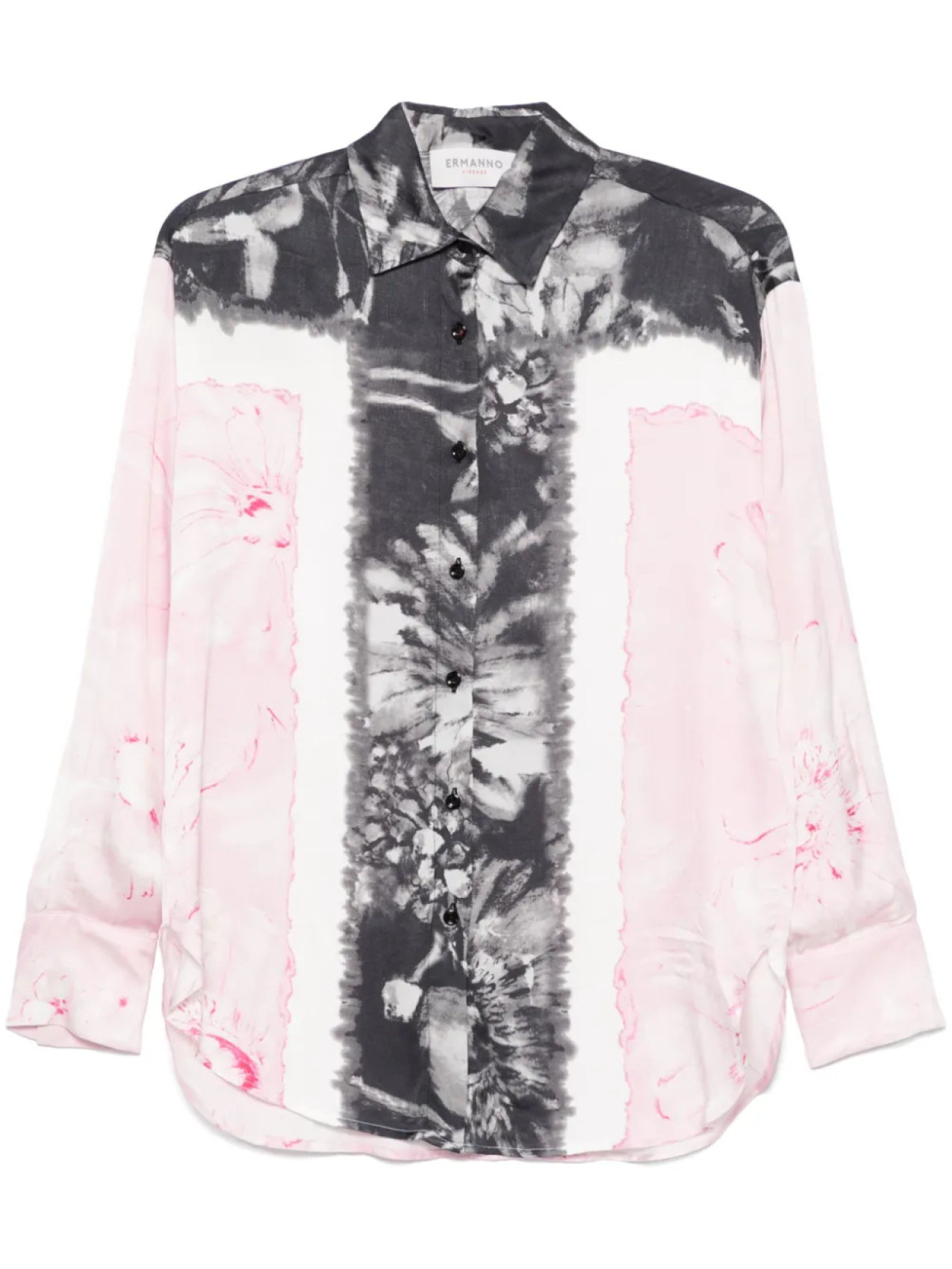 ERMANNO FIRENZE атласная рубашка с цветочным принтом, черный
ERMANNO FIRENZE атласная рубашка с цветочным принтом, черный