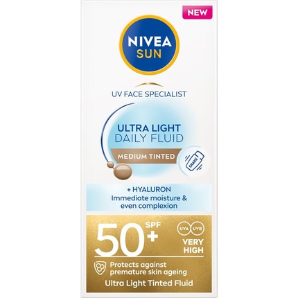 Солнцезащитный флюид Sun Ultra Light Daily Fluid Medium Tinted SPF 50+ 40ml
Солнцезащитный флюид Sun Ultra Light Daily Fluid Medium Tinted SPF 50+ 40ml