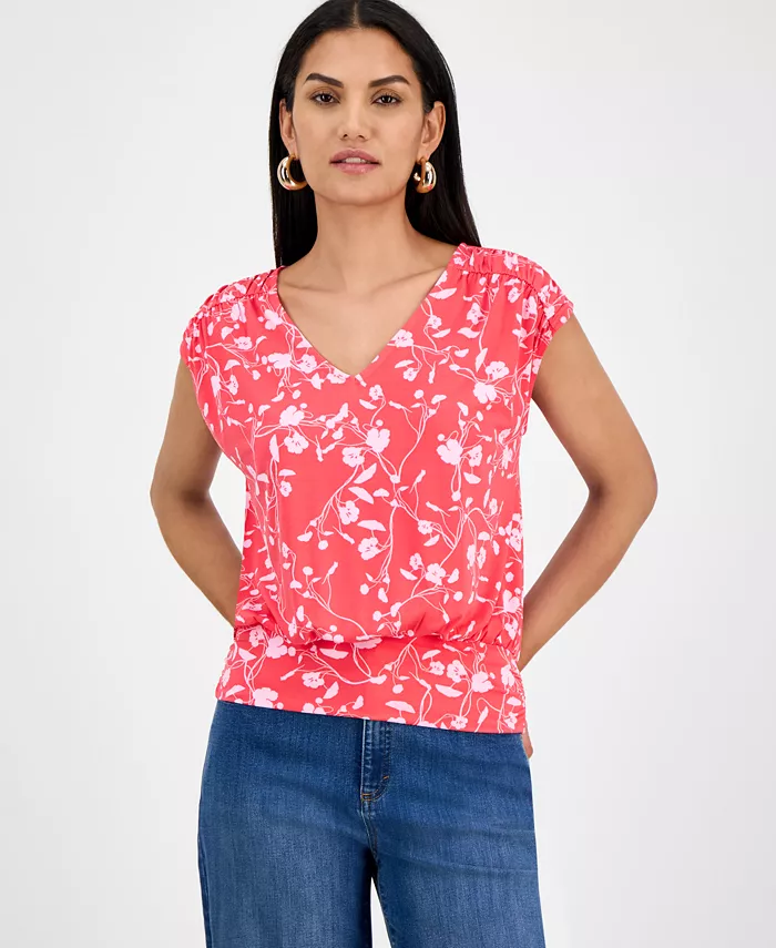 Женский топ с принтом, сборками и короткими рукавами-капо I.N.C. International Concepts, розовый
Женский топ с принтом, сборками и короткими рукавами-капо I.N.C. International Concepts, розовый