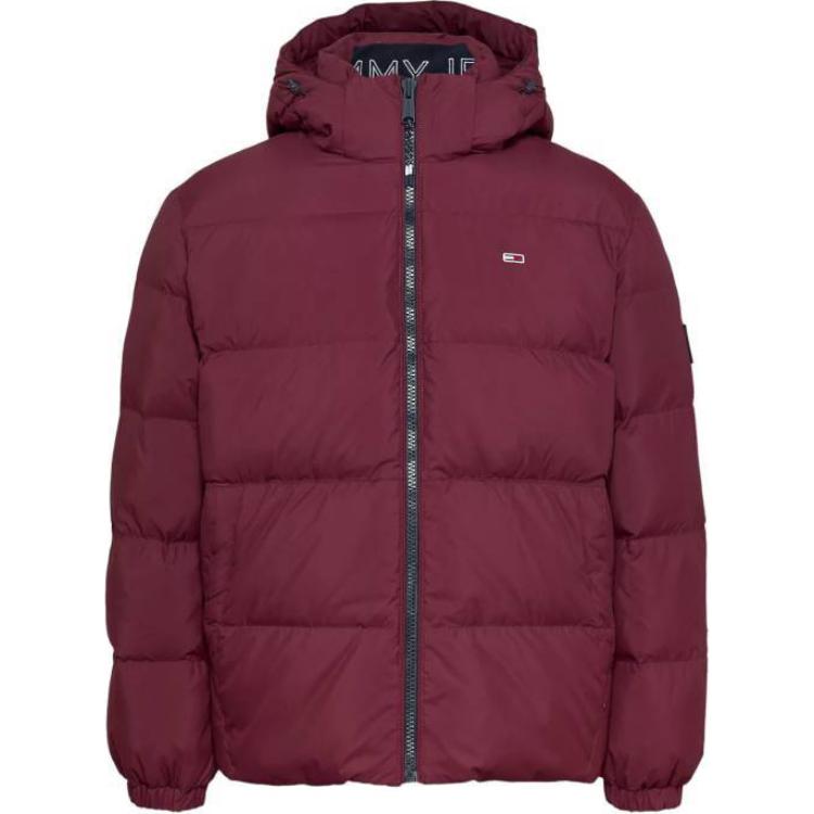 Tommy Hilfiger Мужская пуховая куртка темно-красная, Dark Red 
Tommy Hilfiger Мужская пуховая куртка темно-красная, Dark Red