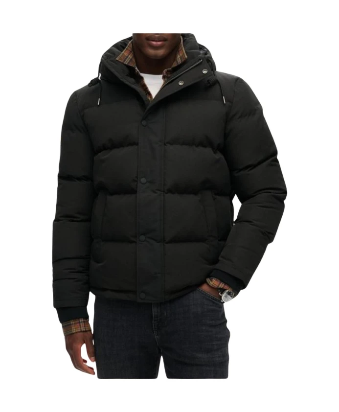 Черная куртка с капюшоном и застежкой-молнией Superdry, черный
Черная куртка с капюшоном и застежкой-молнией Superdry, черный