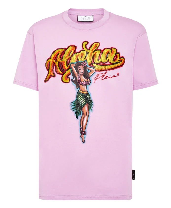 Футболка с круглым вырезом, SS Гавайи Philipp Plein, фиолетовый
Футболка с круглым вырезом, SS Гавайи Philipp Plein, фиолетовый