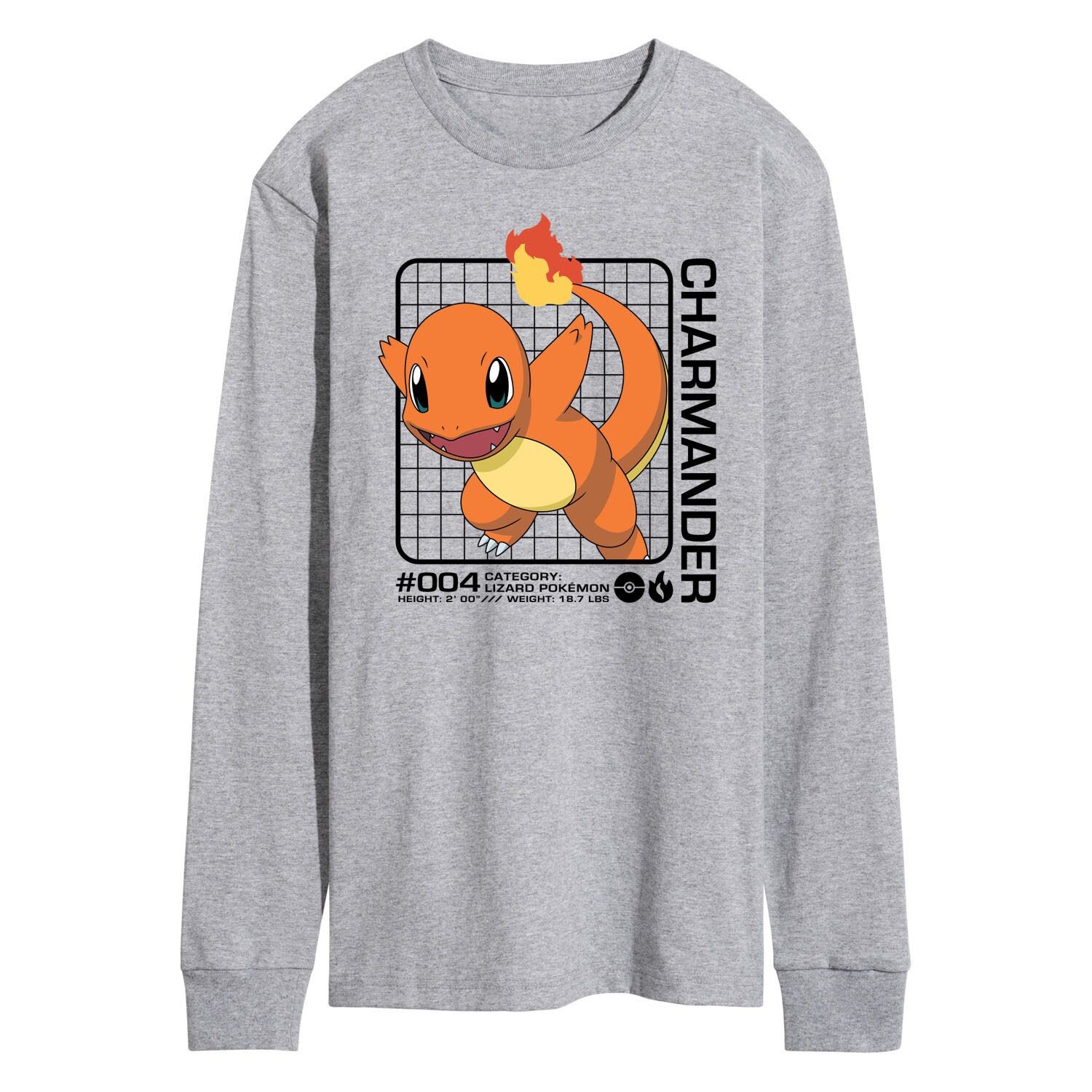 Мужская футболка с длинными рукавами и рисунком Pokemon Charmander
Мужская футболка с длинными рукавами и рисунком Pokemon Charmander