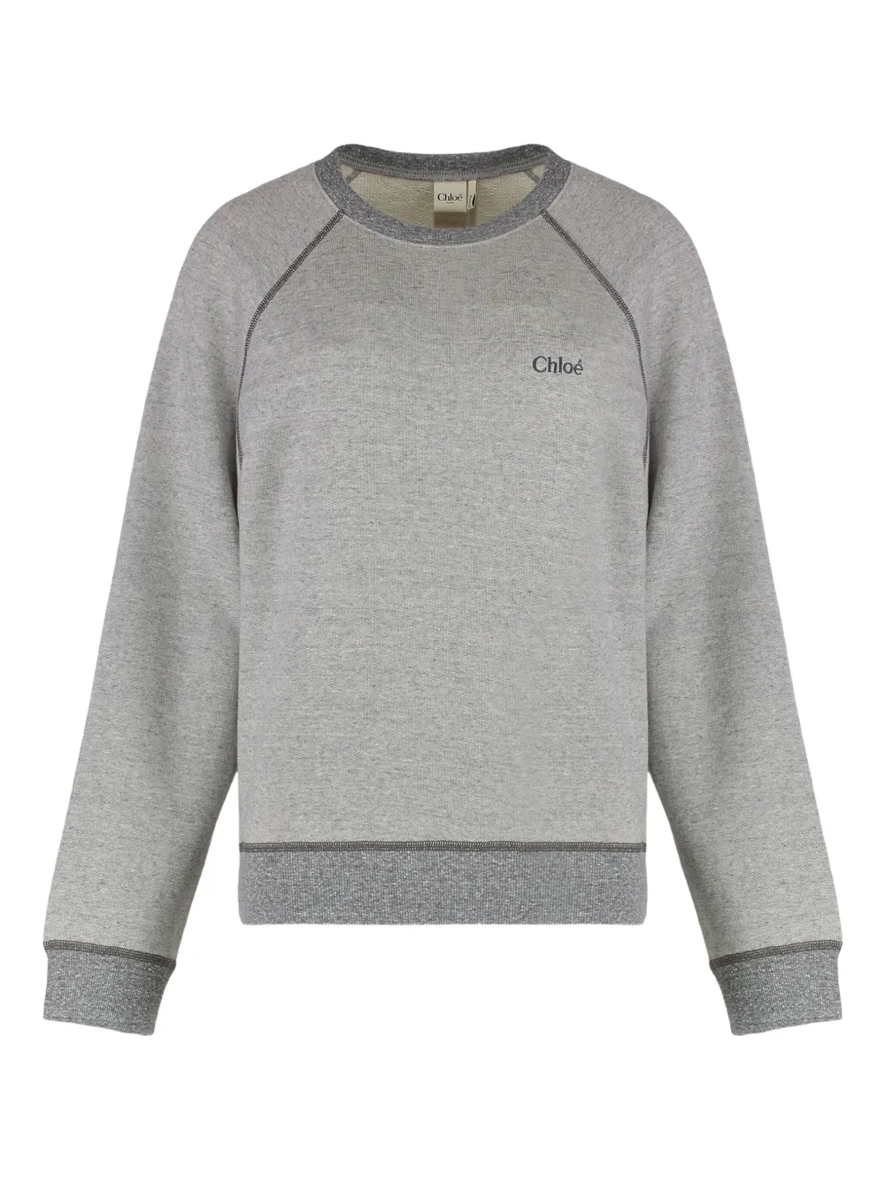 Толстовка с круглым вырезом в рубчик CHLOÉ, серый
Толстовка с круглым вырезом в рубчик CHLOÉ, серый