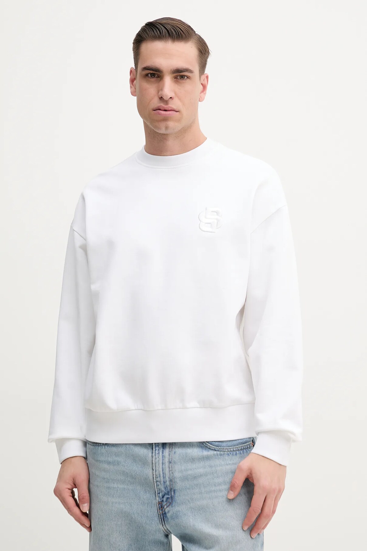 Хлопковая толстовка Boss, белый
Хлопковая толстовка Boss, белый