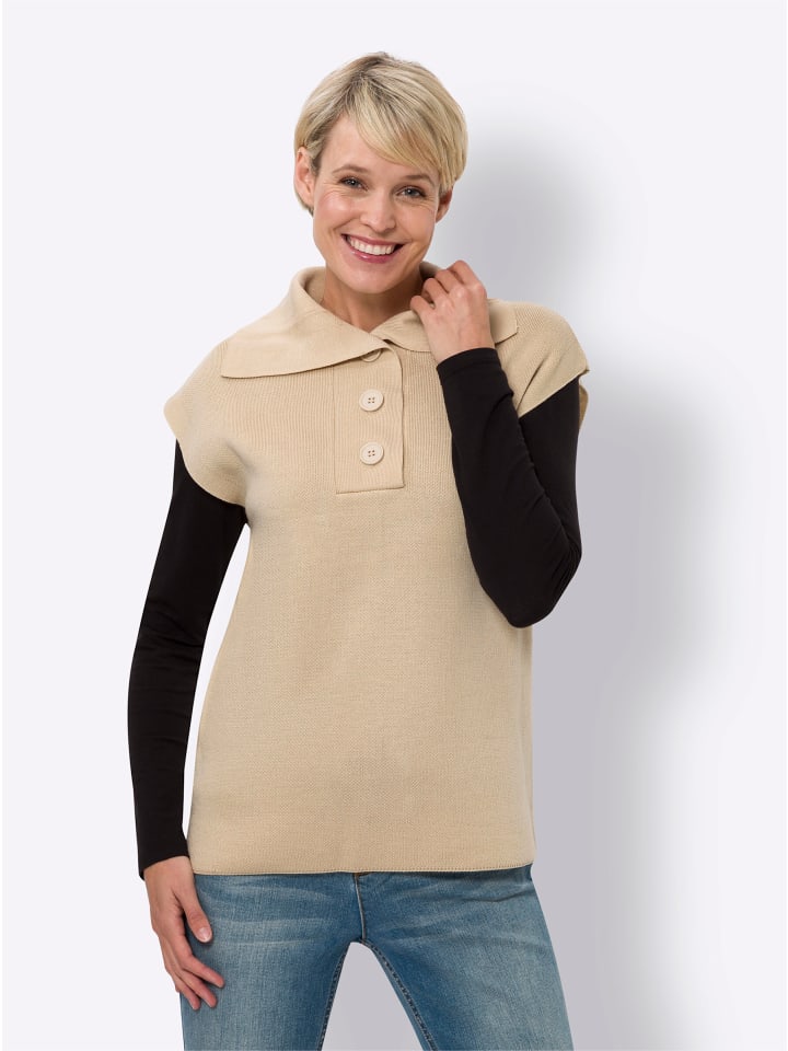 Жилет-свитер Sieh an!, песочный
Жилет-свитер Sieh an!, песочный