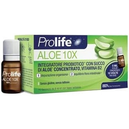 Zeta Farmaceutici Prolife Aloe 10X Пробиотическая добавка, 10 флаконов по 8 мл
Zeta Farmaceutici Prolife Aloe 10X Пробиотическая добавка, 10 флаконов по 8 мл