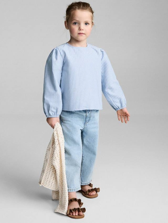 Детская блузка Arles из хлопка в полоску Mango, Medium Blue
Детская блузка Arles из хлопка в полоску Mango, Medium Blue