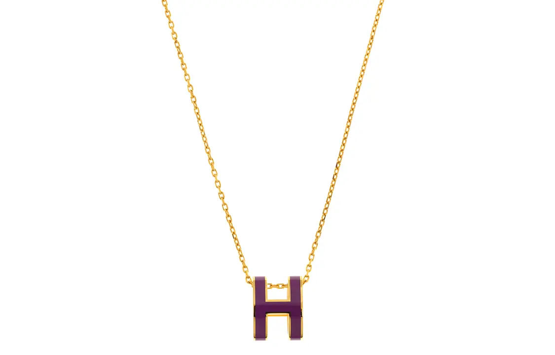 HERMES POP H Металлическое ожерелье для женщин, фиолетовое
HERMES POP H Металлическое ожерелье для женщин, фиолетовое