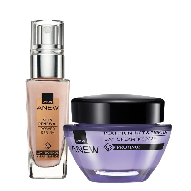 Avon Anew Renewal Set Serum Cream Day Platinum
Avon Anew Renewal Set Serum Cream Day Platinum