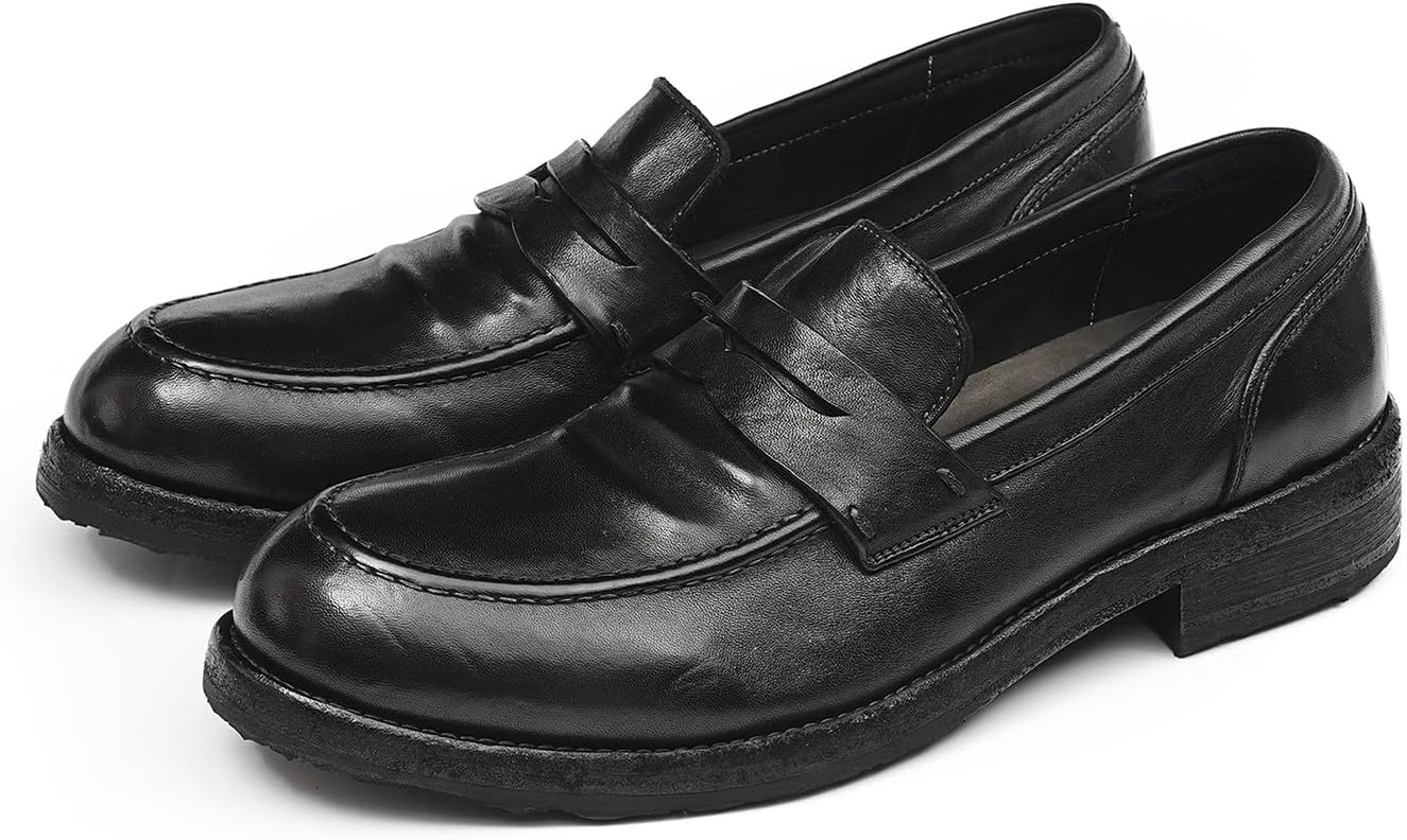 Мужские слипоны Santimon из конской кожи - формальная обувь ручной работы с прошивкой по технологии Goodyear, модная дышащая кожаная подкладка для повседневного делового стиля и свадьбы, черный
Мужские слипоны Santimon из конской кожи - формальная обувь ручной работы с прошивкой по технологии Goodyear, модная дышащая кожаная подкладка для повседневного делового стиля и свадьбы, черный