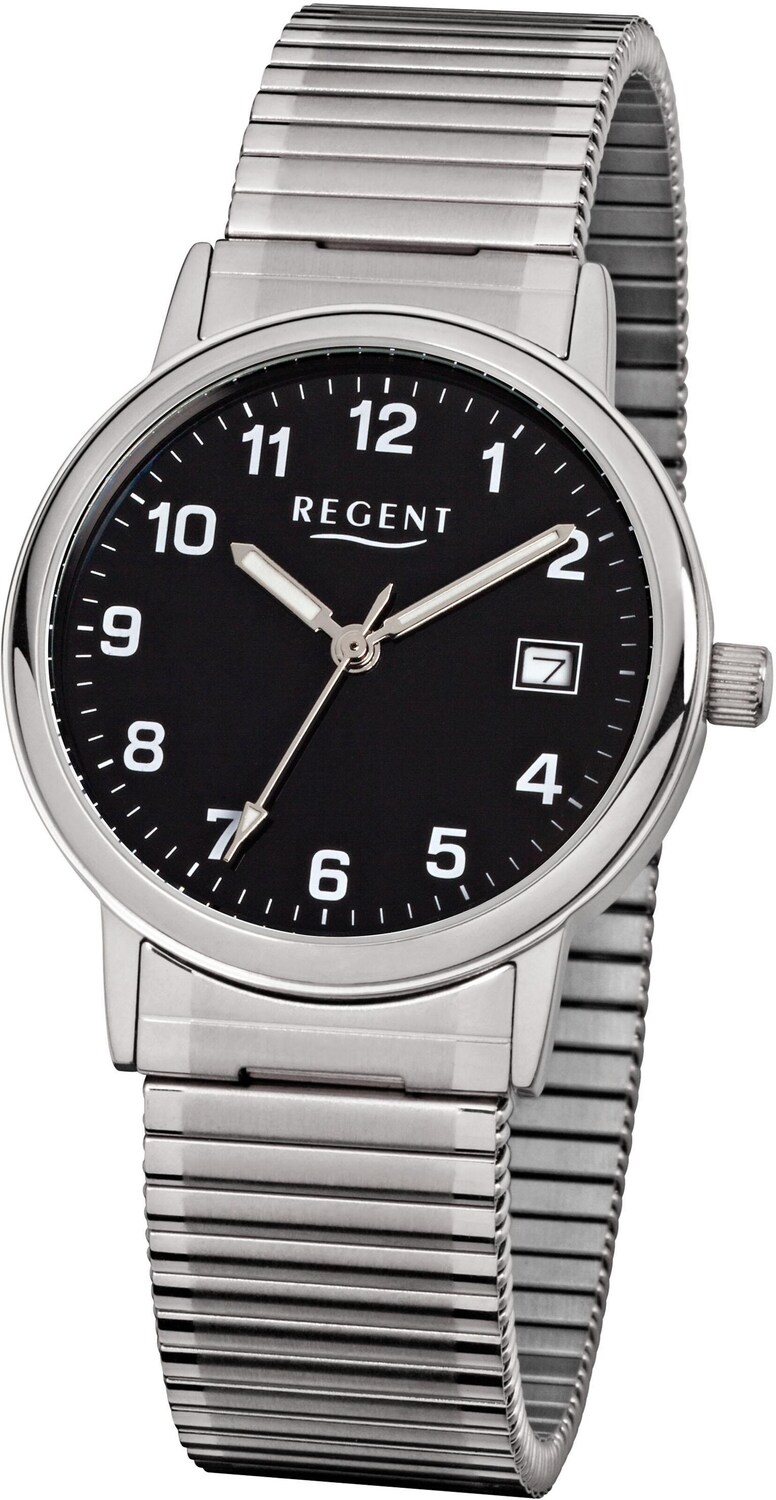 REGENT Серебряные аналоговые часы
REGENT Серебряные аналоговые часы