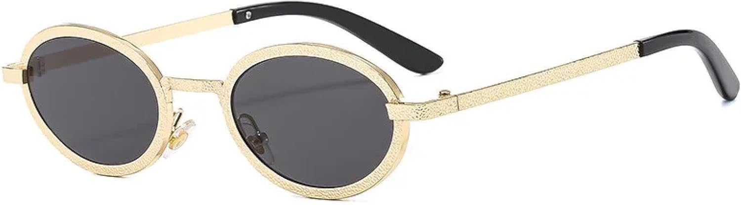 Солнцезащитные очки с защитой от УФ-излучения UV400 | Круглые, маленькие, овальные, металлические | Для женщин и мужчин, для занятий спортом на открытом воздухе и вождения DSVIGF, Gold-black
Солнцезащитные очки с защитой от УФ-излучения UV400 | Круглые, маленькие, овальные, металлические | Для женщин и мужчин, для занятий спортом на открытом воздухе и вождения DSVIGF, Gold-black