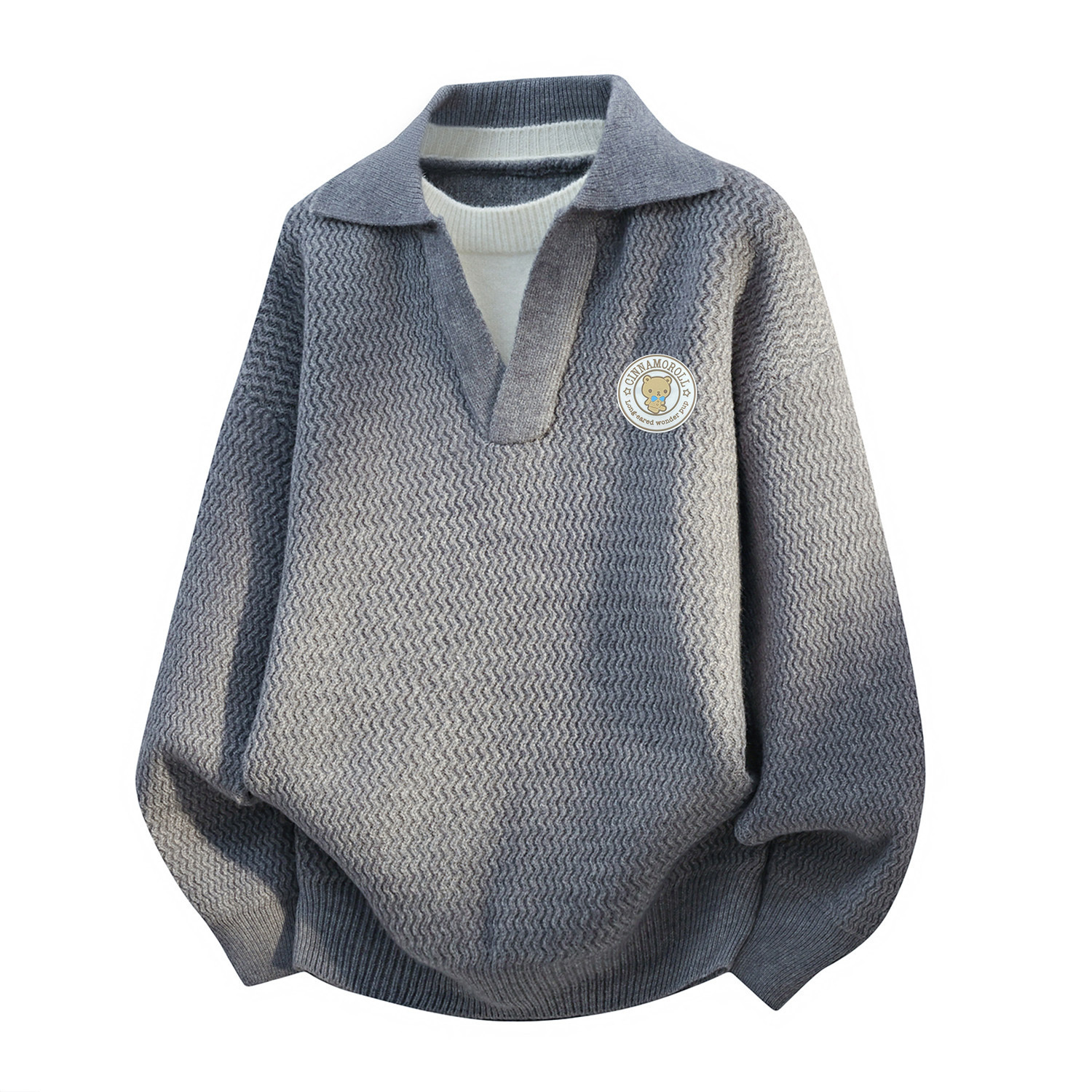 Sanrio Вязаная одежда с изображением собаки Югуи из мультфильма «Синнаморолл» (унисекс)
Sanrio Вязаная одежда с изображением собаки Югуи из мультфильма «Синнаморолл» (унисекс)