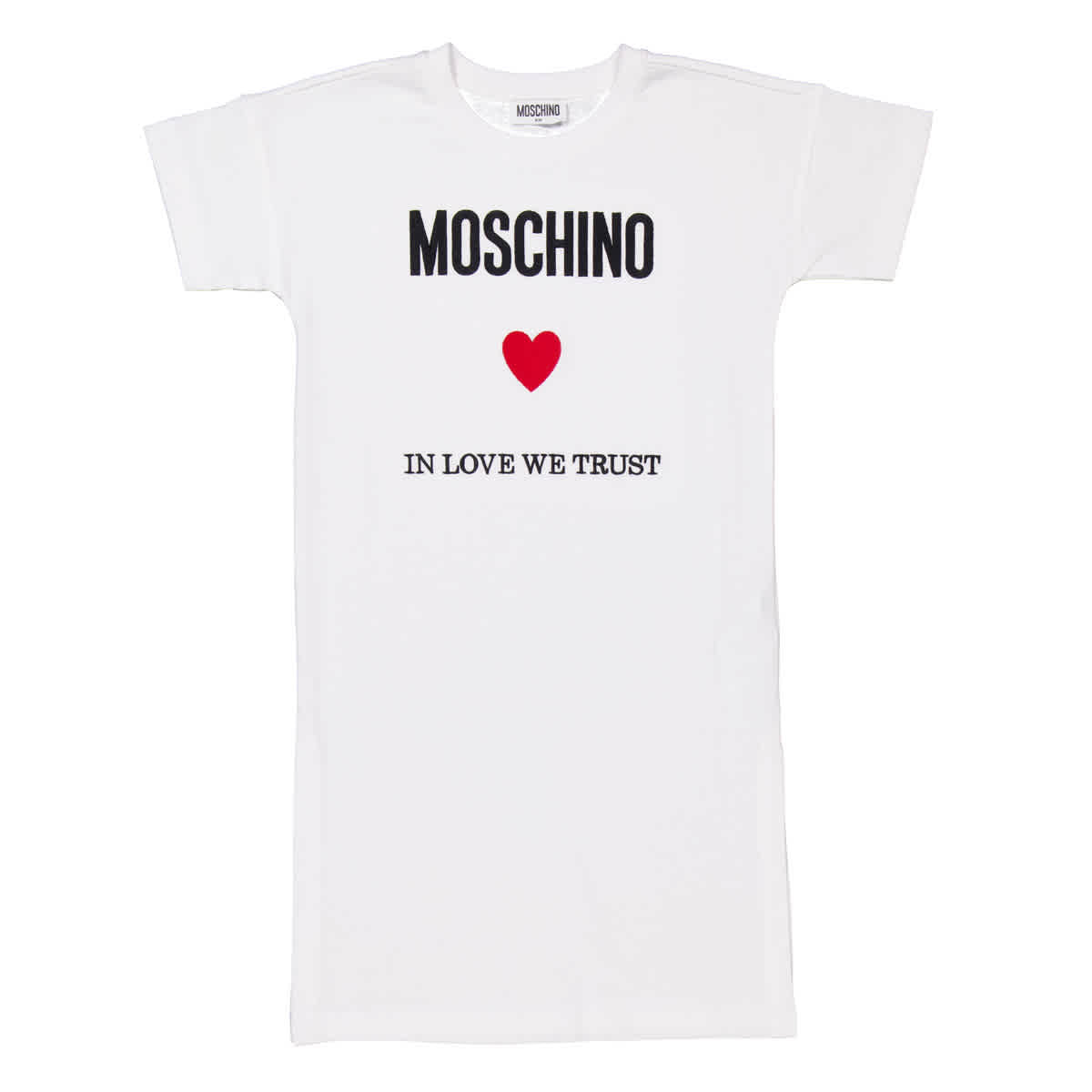 Moschino Девочки Логотип с вышивкой Хлопковое платье с круглым вырезом, белый
Moschino Девочки Логотип с вышивкой Хлопковое платье с круглым вырезом, белый