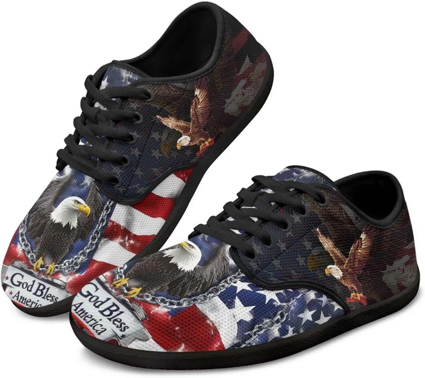 Мужские повседневные дышащие кроссовки Luzeephang Barefoot Shoes с широким носком, на шнуровке, с нулевым перепадом высоты подошвы, для ходьбы и повседневной носки, Eagle With American Flag
Мужские повседневные дышащие кроссовки Luzeephang Barefoot Shoes с широким носком, на шнуровке, с нулевым перепадом высоты подошвы, для ходьбы и повседневной носки, Eagle With American Flag