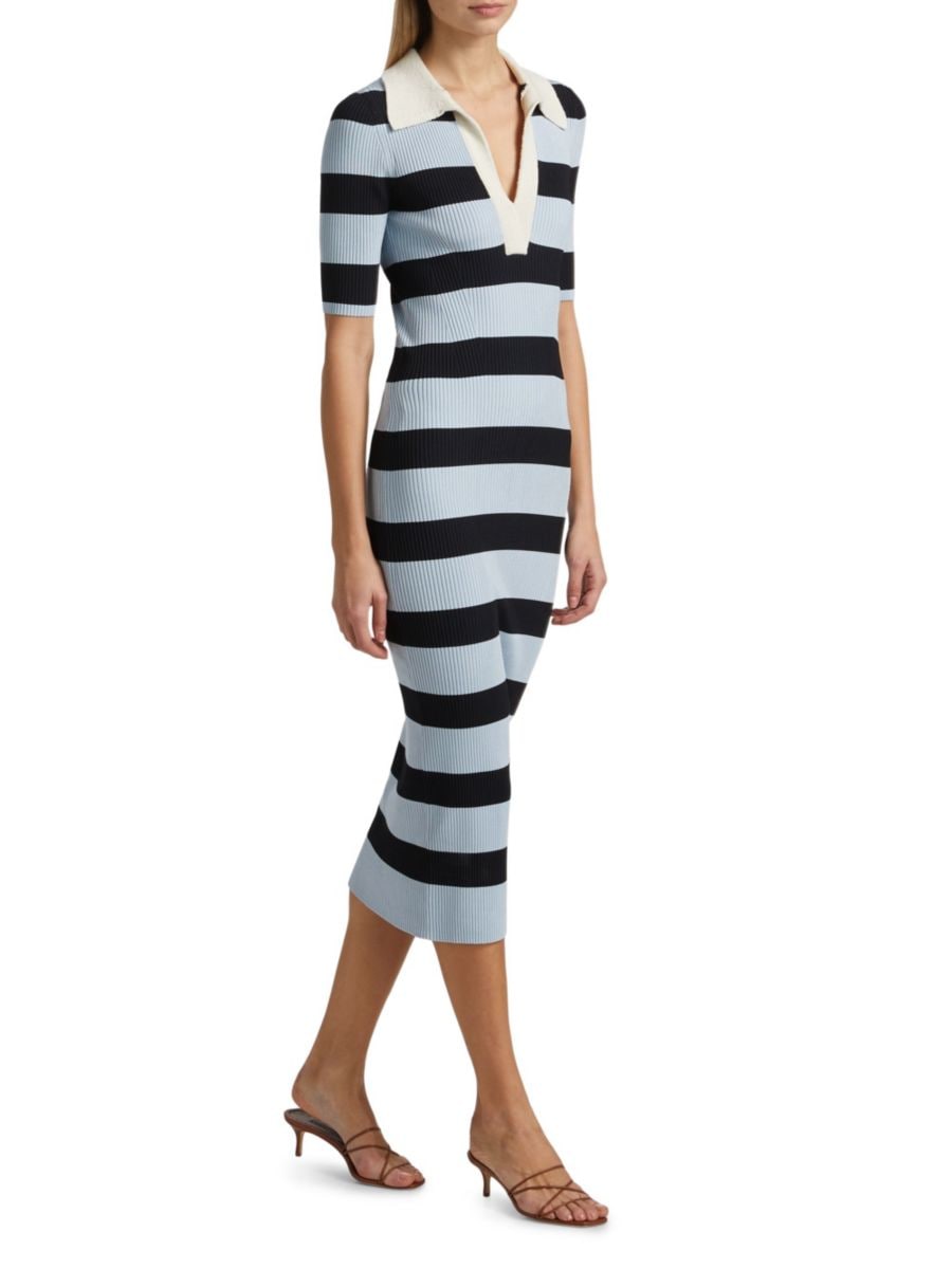 Платье-миди в полоску Darcy Rugby A.L.C., цвет Blue Multicolor 
Платье-миди в полоску Darcy Rugby A.L.C., цвет Blue Multicolor