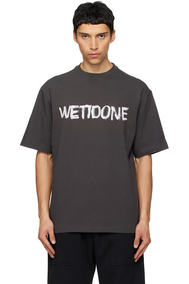 We11Done Серая футболка с граффити-логотипом 'we11done'
We11Done Серая футболка с граффити-логотипом 'we11done'