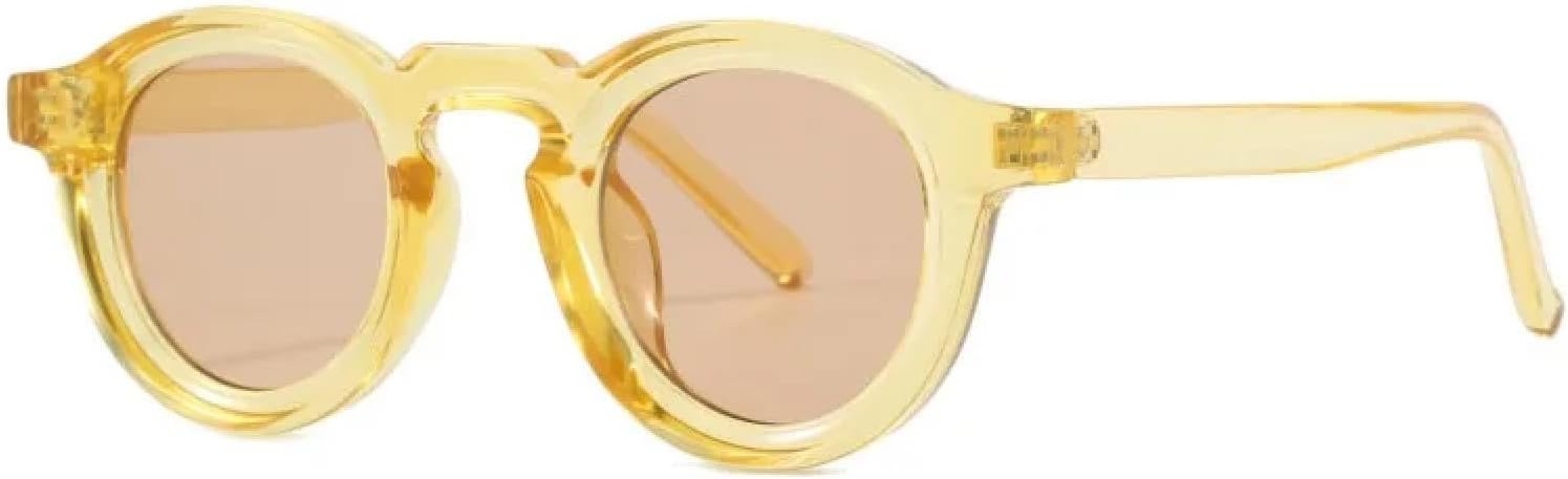 Солнцезащитные очки с защитой от УФ-излучения UV400 | Круглая оправа в стиле панк с прозрачными линзами | Для женщин и мужчин, для занятий спортом на открытом воздухе и вождения DSVIGF, Yellow
Солнцезащитные очки с защитой от УФ-излучения UV400 | Круглая оправа в стиле панк с прозрачными линзами | Для женщин и мужчин, для занятий спортом на открытом воздухе и вождения DSVIGF, Yellow