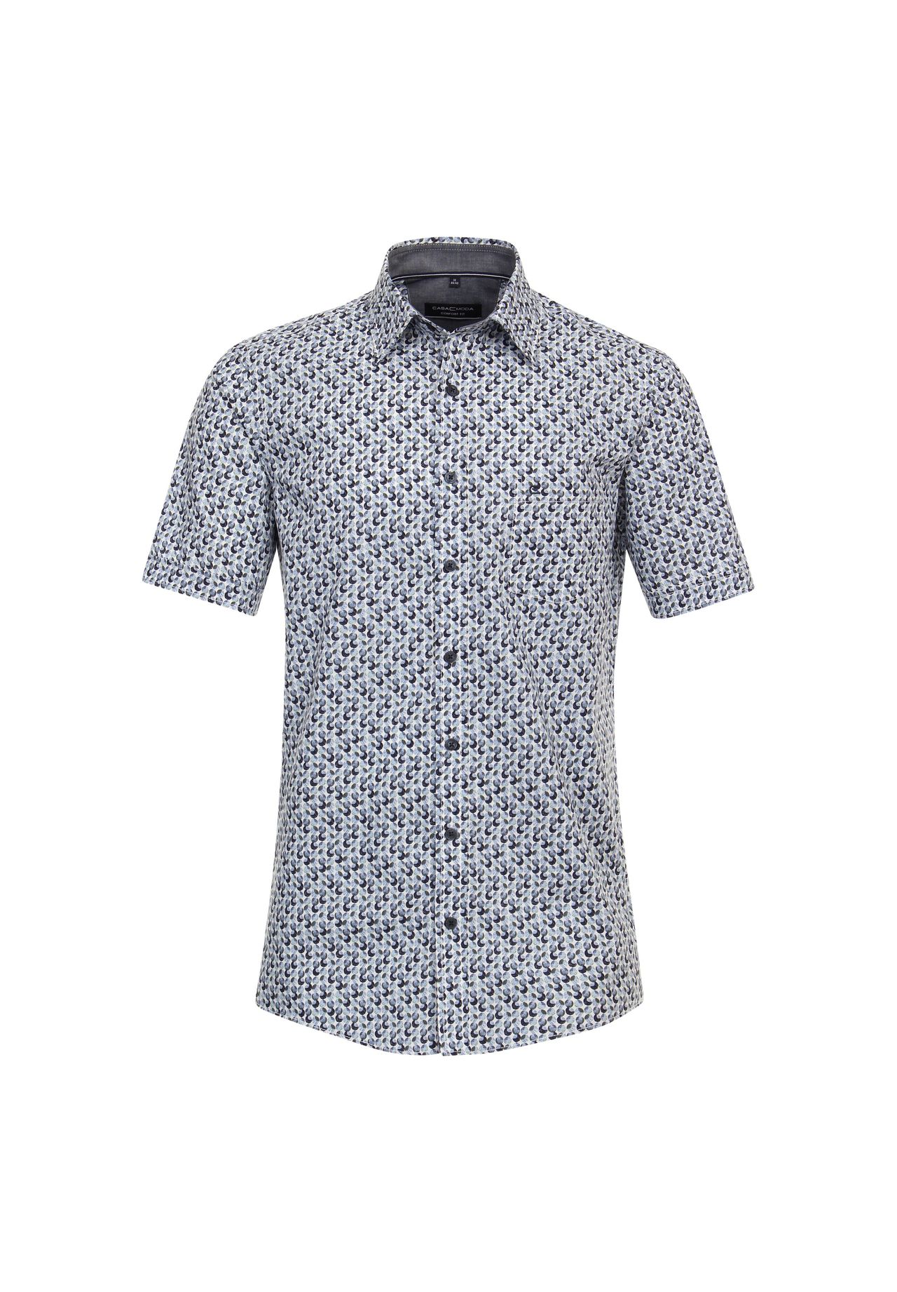 Мужская повседневная рубашка с коротким рукавом и принтом, удобная посадка CASAMODA, цвет Mittelblau
Мужская повседневная рубашка с коротким рукавом и принтом, удобная посадка CASAMODA, цвет Mittelblau